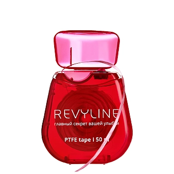REVYLINE Нить зубная, тефлон, 50 м, красная / PTFE Bubble Gum, фото 3