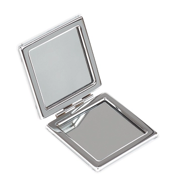 DEWAL BEAUTY Зеркало Смайлики очкарик, карманное квадратное, размер 60 х 60 х 0,9 мм