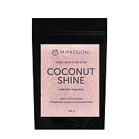 Скраб мерцающий, кокос, лайм, ваниль / Coconut shine magical glow MiPASSiON 250 гр, MIPASSIONcorp