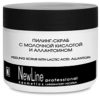 NEW LINE PROFESSIONAL Пилинг-скраб с молочной кислотой и алантаином 300 мл, фото 1
