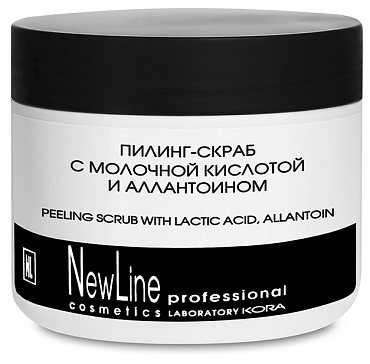 NEW LINE PROFESSIONAL Пилинг-скраб с молочной кислотой и алантаином 300 мл