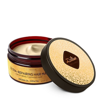 ZEITUN Маска с аргановым маслом и кератином для сильно поврежденных волос Ритуал восстановления 200 мл, фото 2