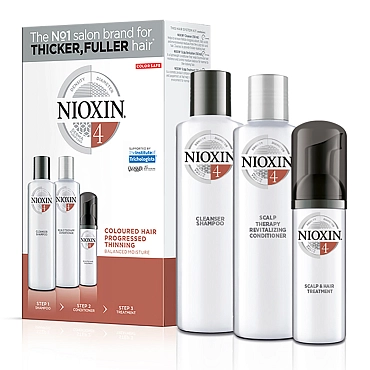 NIOXIN Набор для волос Система 4 (шампунь очищающий 150 мл, кондиционер увлажняющий 150 мл, маска питательная 50 мл)