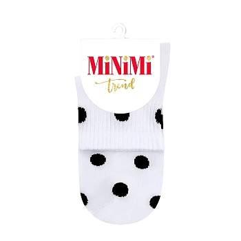 Носки женские с высокой резинкой в горошек Bianco 35-38 / MINI TREND 4209