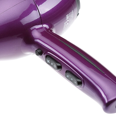 DEWAL PROFESSIONAL Фен Forsage пурпурный, ионизация, 2 насадки, 2200 Вт