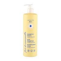 CAMOMILLA BLU Шампунь бессульфатный для волос увлажнение и блеск / Soft shampoo moisturize & shine 500 мл, фото 1