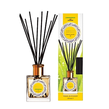 Диффузор ароматический, лемонграсс и лавандовое масло / HOME PERFUMES Lemongrass & lavander oil Natural Lavender Oil 150 мл