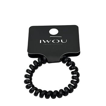 Резинка пружинка Глянец черная 1шт