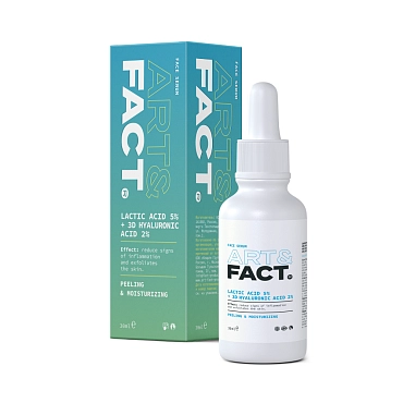 ART&FACT Сыворотка пилинг для лица с молочной кислотой / Lactic Acid 5% + 3D Hyaluronic Acid 2% 30 мл