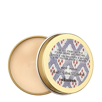 DAVINES SPA Воск сухой для текстурных матовых акцентов / Strong Dry Wax 75 мл, фото 3