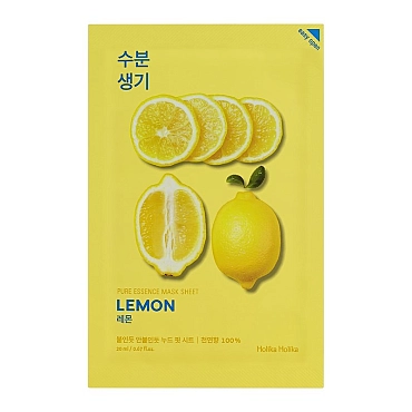 HOLIKA HOLIKA Маска тканевая тонизирующая Пьюр Эссенс, лимон / Pure Essence Mask Sheet Lemon 20 мл