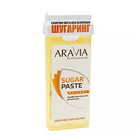Паста сахарная мягкой консистенции для шугаринга Натуральная, в картридже 150 г, ARAVIA