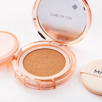 MAKE9 Кушон тонирующий для лица с SPF36, светло-бежевый / CUSHIN NUDE AND BEIGE COLOR 13 гр, фото 3