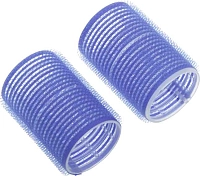 DEWAL BEAUTY Бигуди-липучки синие, d 40x63 мм 10 шт, фото 1