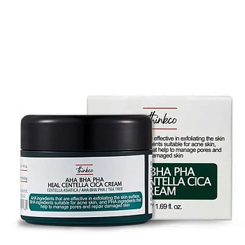 THINKCO Крем для проблемной кожи с AHA, BHA, PHA кислотами и центеллой азиатской / Thinkco 50 мл, фото 2