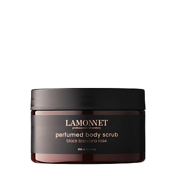 Скраб парфюмированный для тела, черная роза баккара / LAMONNET 250 мл