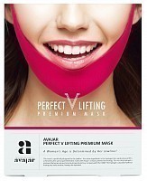 Маска лифтинговая, розовая / Perfect V lifting premium mask 1 шт, AVAJAR