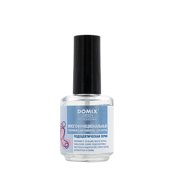 Комплекс многофункциональный ухаживающий для ногтей / Domix Green Professional 17 мл
