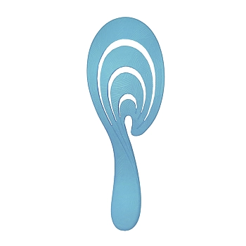 SOLOMEYA Расческа гибкая для волос Голубая волна / Flex bio hair brush Blue Wave, фото 2