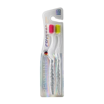 Набор зубных щеток, салатовая и розовая / SM6500 Duo Crystal 2 шт