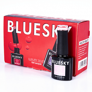 BLUESKY LV028 гель-лак для ногтей / Luxury Silver 10 мл