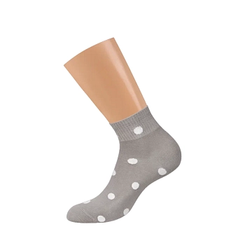 MINIMI Носки женские с высокой резинкой в горошек Grigio Chiaro 39-41 / MINI TREND 4209, фото 2