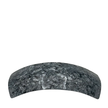 IWOU PROFESSIONAL Заколка - автомат Минерал прямоугольная графитовая 3*9,5см, фото 2