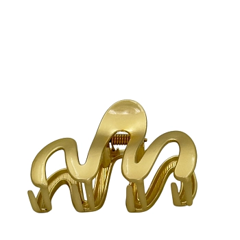 IWOU PROFESSIONAL Краб для волос Волна золото 5,5*3,5см, фото 2