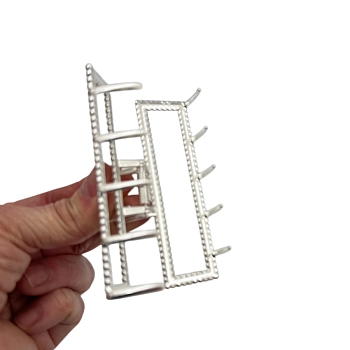 IWOU PROFESSIONAL Краб для волос большой Стразы в серебре 1шт, фото 3