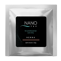 Хна для бровей в саше, темно-коричневый / NanoTap dark brown 10 гр, NANO TAP