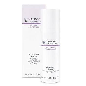 JANSSEN COSMETICS Сыворотка с антибактериальным действием для жирной, воспаленной кожи / Microsilver Serum OILY SKIN 30 мл, фото 2