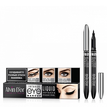 ALVIN D'OR Лайнер для глаз / LIQUID deep black 0,85 гр, фото 2