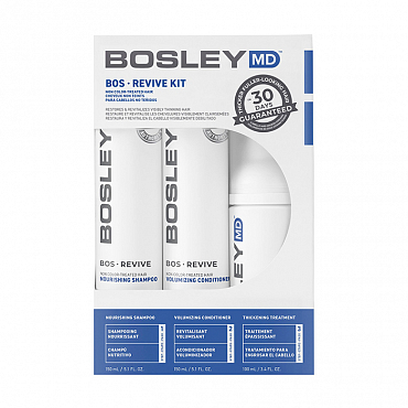 BOSLEY Система от выпадения и стимуляции роста для неокрашенных волос (шампунь 150 мл, кондиционер 150 мл, уход 100 мл)