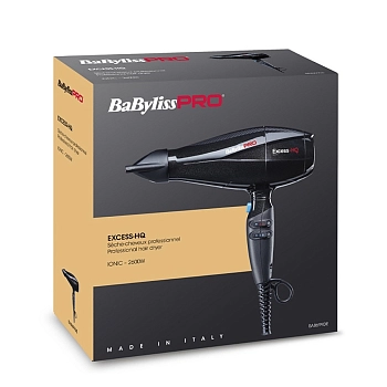 BABYLISS PRO Фен BaByliss Pro EXCESS HQ, 2 насадки 2600 Вт, фото 4