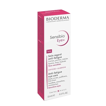 BIODERMA Гель увлажняющий для контура глаз против темных кругов, морщин и отеков / Sensibio Eye+ 15 мл, фото 4