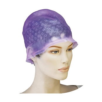 DEWAL PROFESSIONAL Шапочка для мелирования с крючком, силикон (фиолетовая), фото 2