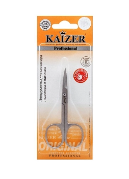 KAIZER Ножницы маникюрные, закругленные, матовые, заводская заточка, фото 3