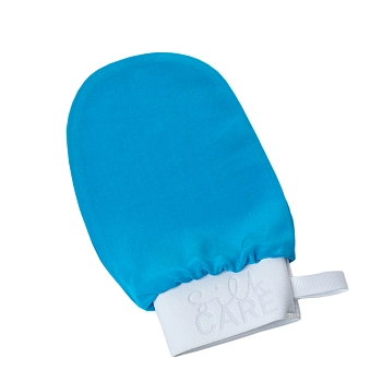 SILK CARE Варежка шелковая для пилинга бирюзовая дойпак / Silk Care Crazy Colours, фото 2