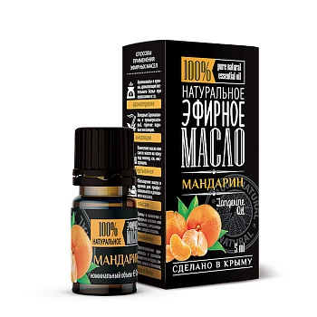 КРЫМСКИЕ МАСЛА Масло эфирное мандарина, капельный дозатор / Крымские масла 5 мл, фото 2