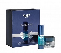 Набор подарочный для ухода за мужской кожей (крем 50 мл, сыворотка 15 мл) MEN Face Care Set, KLAPP