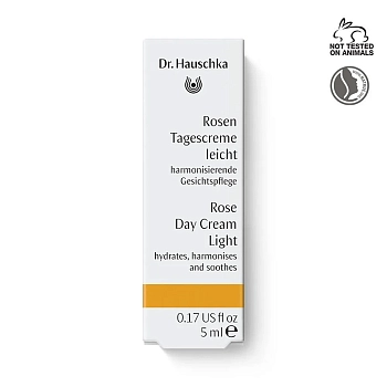 DR. HAUSCHKA Крем для лица, роза лайт / Rosen Tagescreme leicht 5 мл, фото 2