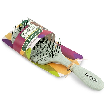 KOSMO SHTUCHKI Расчёска лепестковая 5439-M2, зеленая / KOSMO SHTUCHKI, фото 2