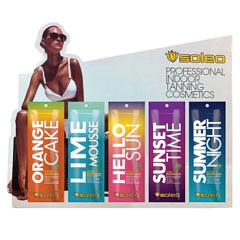 SOLEO Крем-бронзатор для загара с комплексом морских водорослей, темный / Sunset Time Basic 150 мл, фото 2