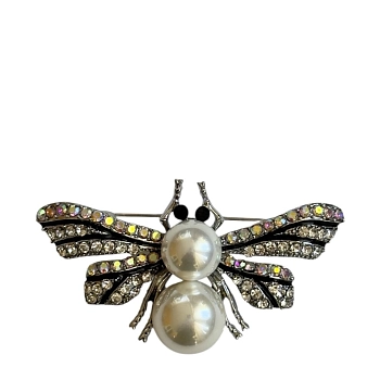 Брошь "Жемчужная муха"