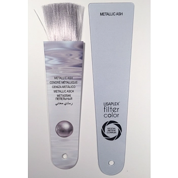 LISAP MILANO Краситель-фильтр кремово-гелевый безаммиачный, пепельный металлик / Lisaplex Filter Color 100 мл, фото 4