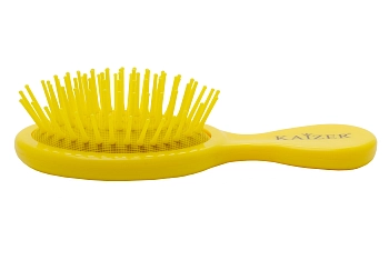 KAIZER Расческа массажная малая, пластик, желтая, фото 2