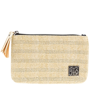 Косметичка Рогожка, темный бежевый 20 х 13,6 х 1,0 см