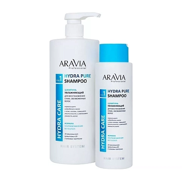 ARAVIA Шампунь бессульфатный увлажняющий для восстановления сухих, обезвоженных волос / Hydra Pure Shampoo 400 мл