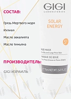 GIGI Маска грязевая / Mud Mask For Oil Skin SOLAR ENERGY 75 мл, фото 3