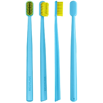 REVYLINE Щётка зубная, голубая с салатовой щетиной / SM6000 Ortho, фото 3